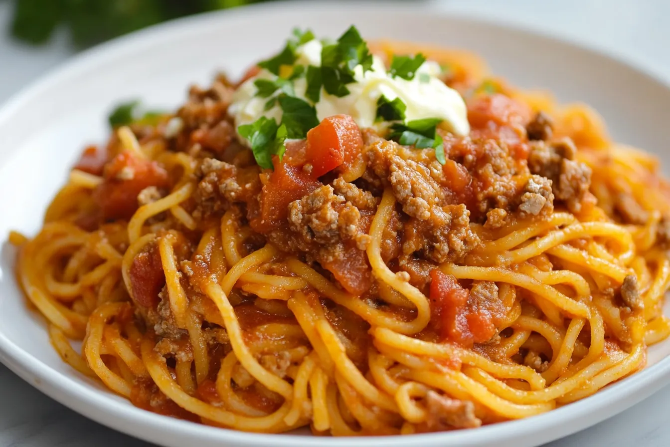 Can you use taco seasoning in spaghetti