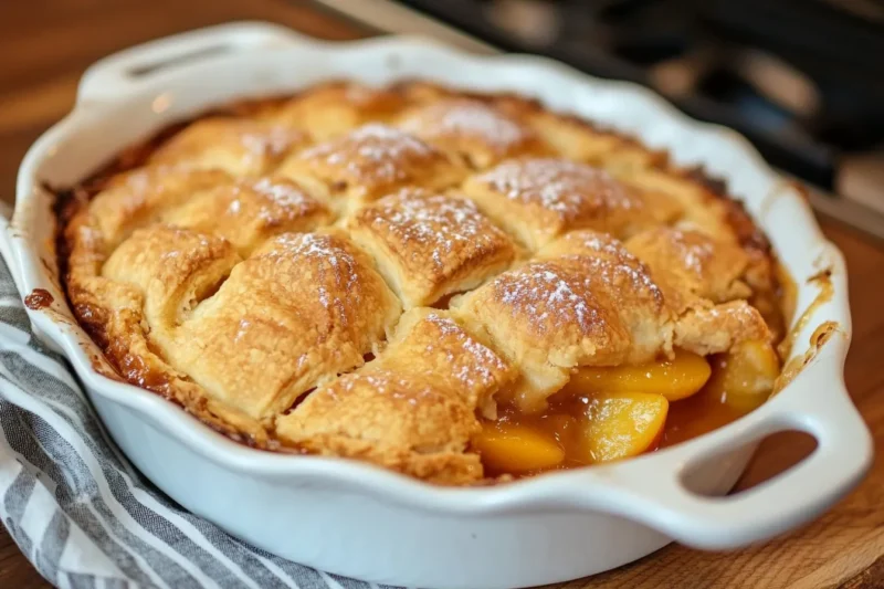 How do you keep peach cobbler from getting soggy