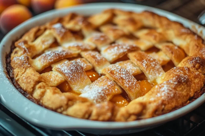 How do you keep peach cobbler from getting soggy