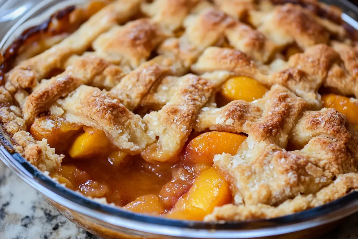 How do you keep peach cobbler from getting soggy