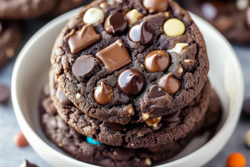 What is chocolate cake mix made of?