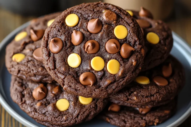 What is chocolate cake mix made of?