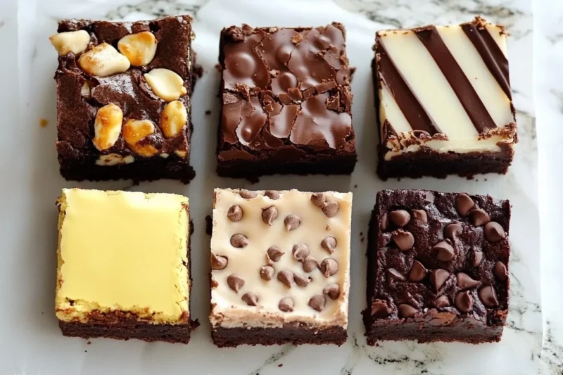 What are the three types of brownies