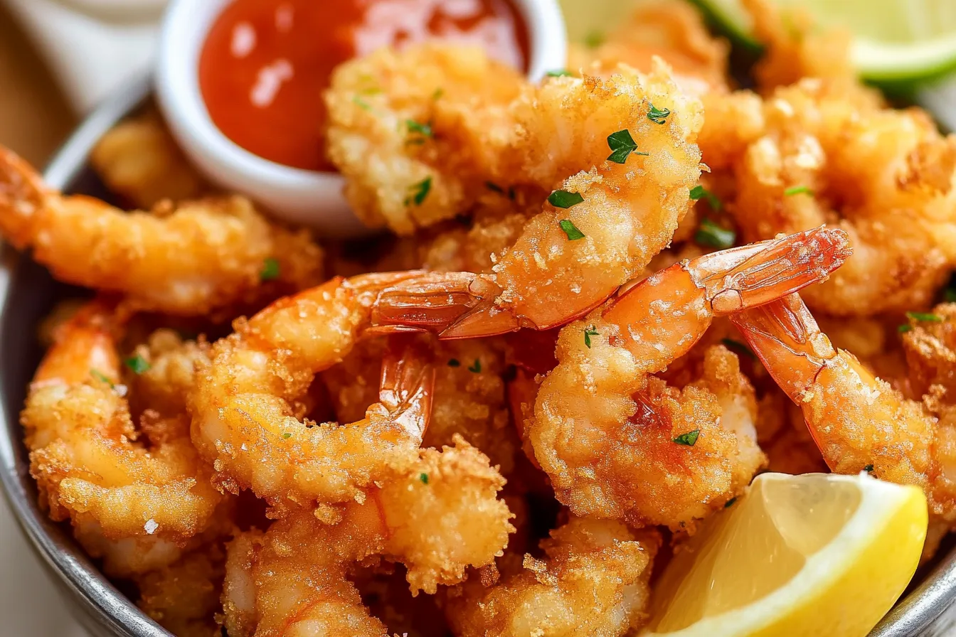 How to fry shrimp in a wok