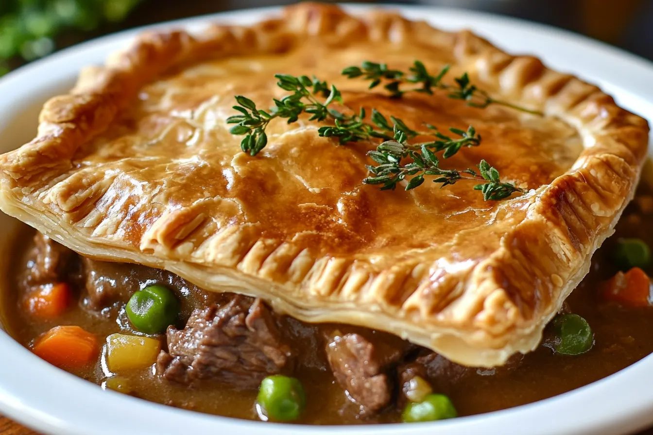 What is pot pie gravy made of