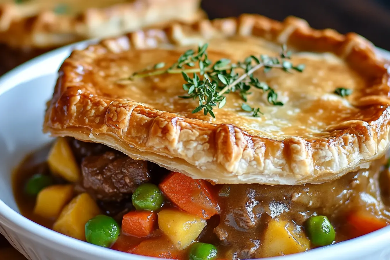 What is pot pie gravy made of