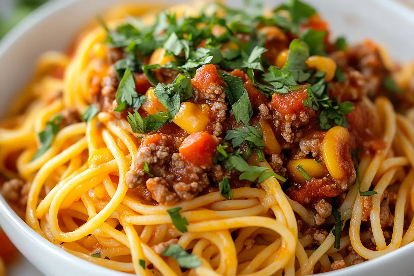 Who invented taco spaghetti