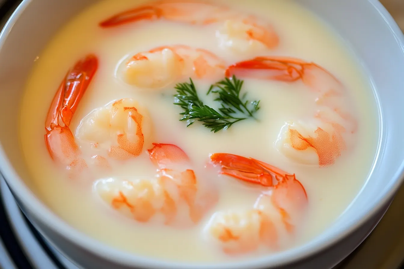 Why do you soak shrimp in milk before frying