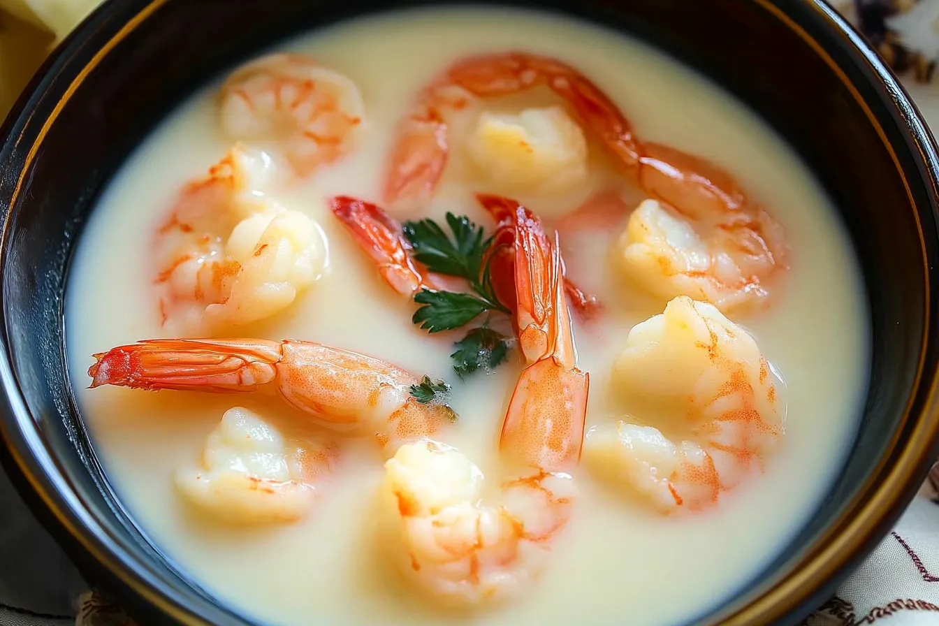 Why do you soak shrimp in milk before frying