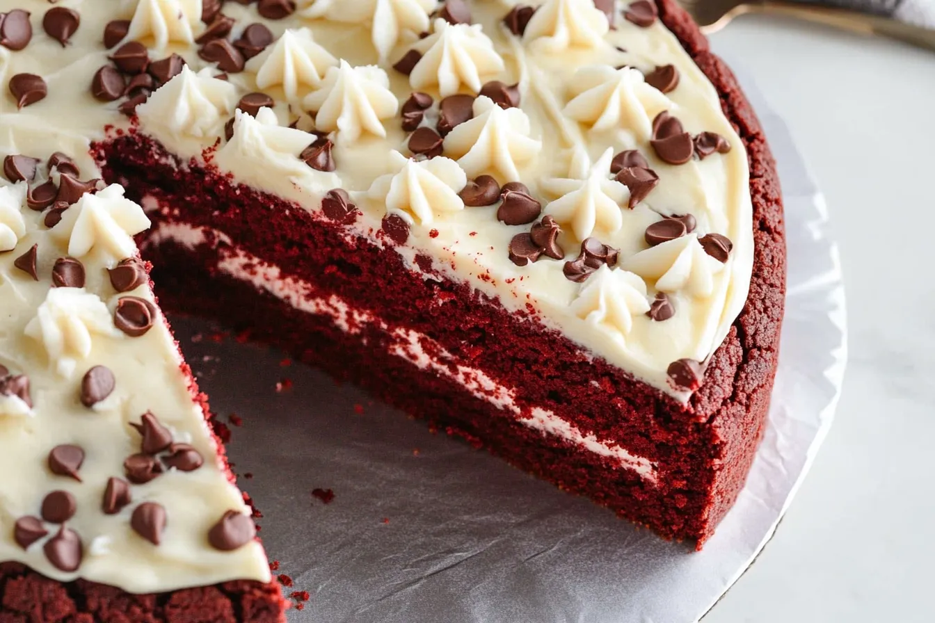 red velvet cookie cake recipe