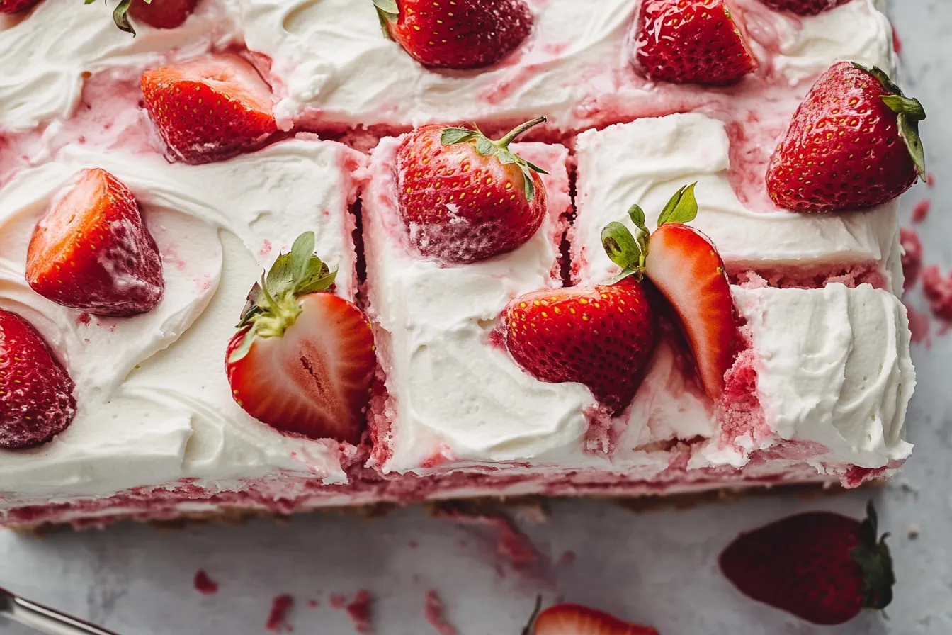 strawberry poke cake recipe.2 - Easy Strawberry Poke Cake Recipe - Perfect Summer Dessert