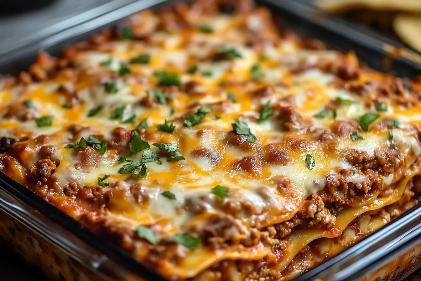taco lasagna recipe