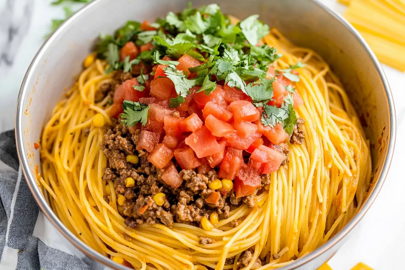 taco spaghetti recipe