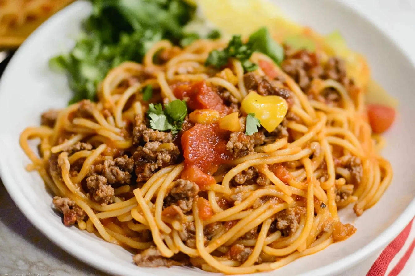 taco spaghetti recipe
