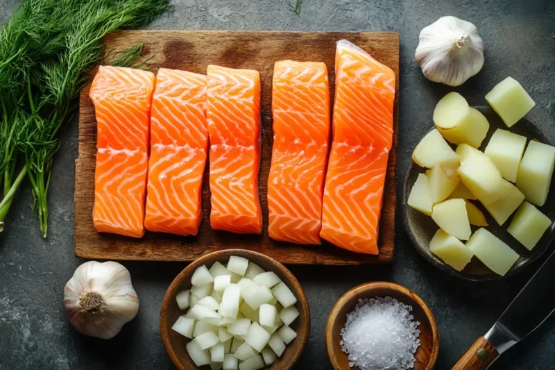 Salmon soup recipe