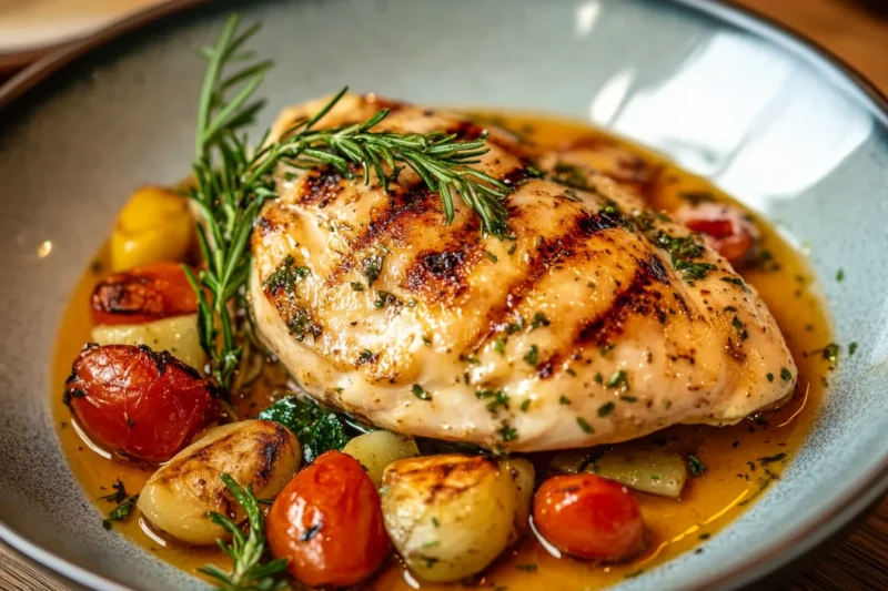 How do you eat chicken breast with bone