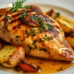 How do you eat chicken breast with bone