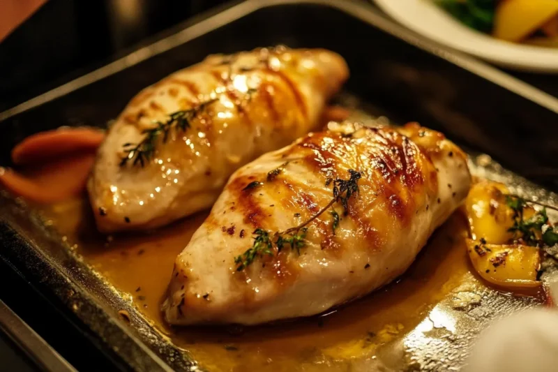Should I cover bone-in chicken breast when baking