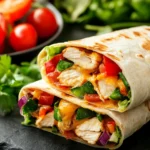 How many calories in a cheesy chicken wrap