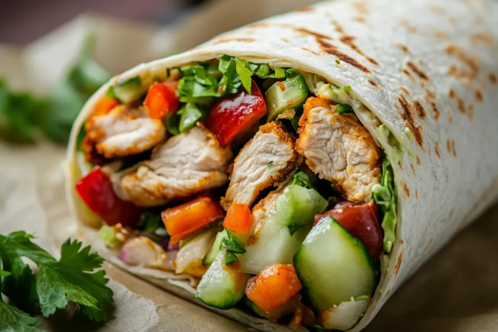 How do you rap a chicken wrap?