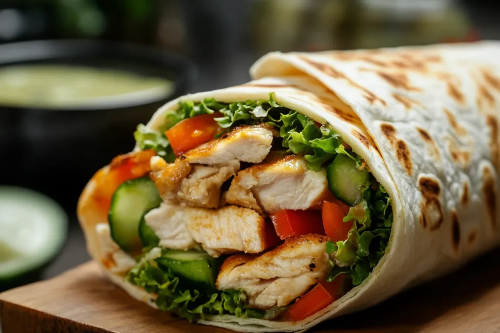 How do you rap a chicken wrap?