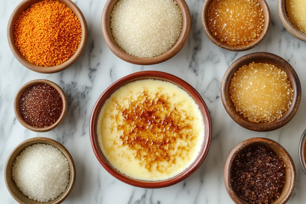 Which sugar is best for crème brûlée?