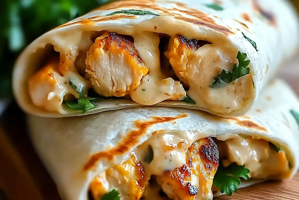 What pairs well with chicken wraps?