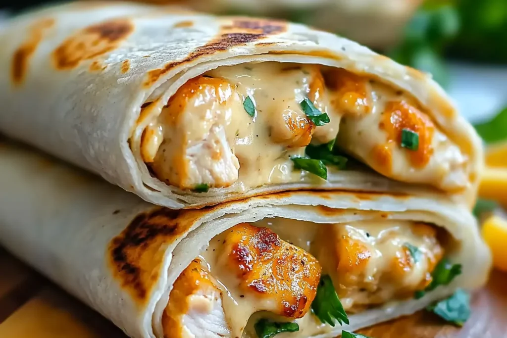 What pairs well with chicken wraps?