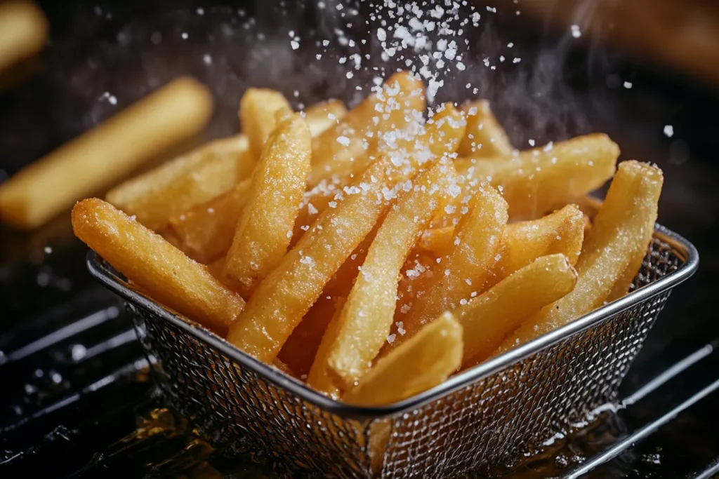 Charri A batch of golden French fries being deep fried crispy 00acef31 1441 4210 b16b 30ace74f820b 2 - Chicken Tenders and Fries: The Ultimate Guide to Crispy Perfection