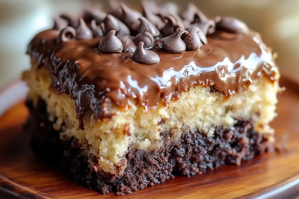 German Chocolate Poke Cake