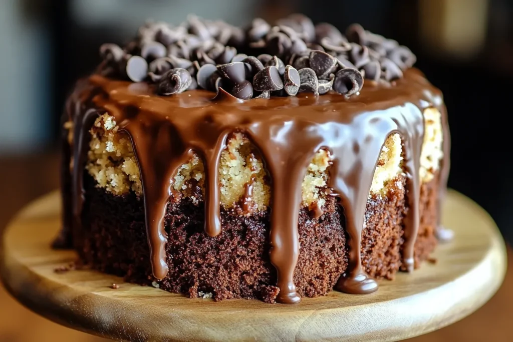 German Chocolate Poke Cake