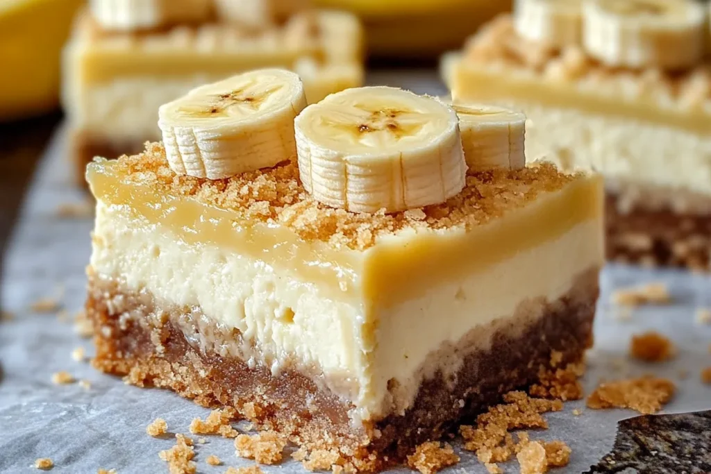 Banana Pudding Cheesecake Bars