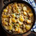 Creamy One-Pot Beef and Potato Casserole