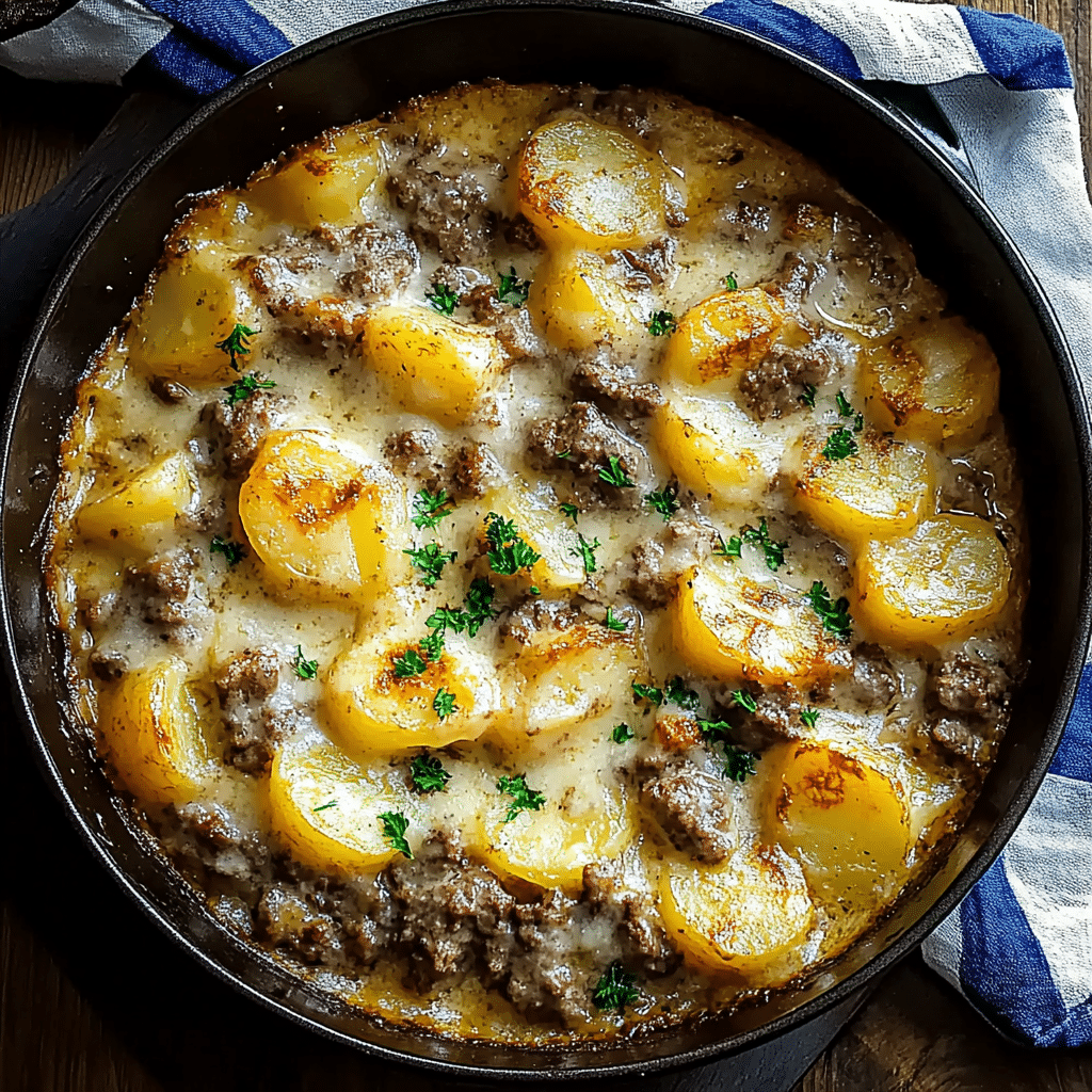 Creamy One-Pot Beef and Potato Casserole