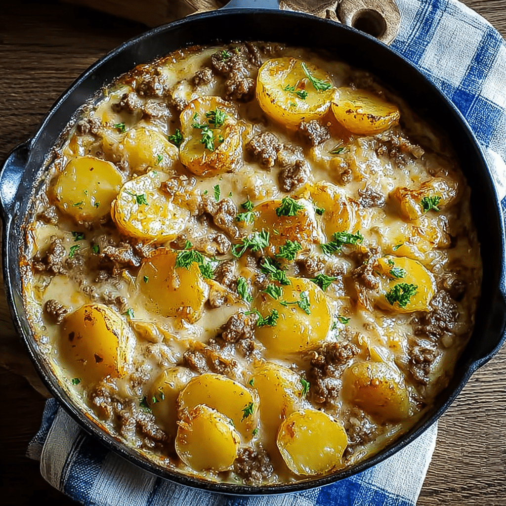 Creamy One-Pot Beef and Potato Casserole
